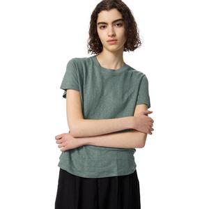 Футболка женская UNIQLO, темно-оливковый