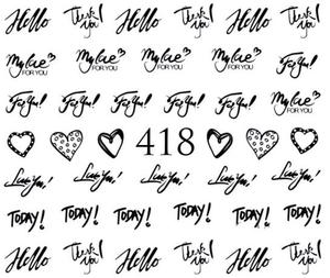 Водные наклейки для ногтей - №418, Raisin