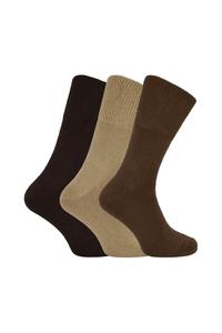 3 пары толстых и мягких бамбуковых термоносков на зиму THMO, коричневый