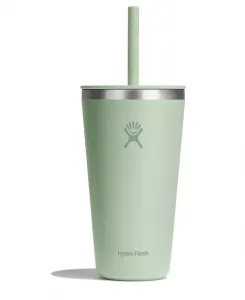 28 унций круглой крышки для стакана с трубочкой Hydro Flask, aloe