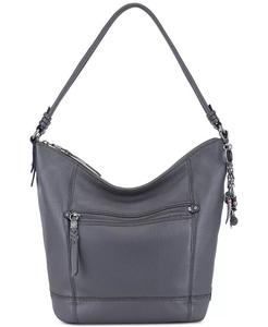 Женская кожаная сумка-хобо из секвойи The Sak, серый