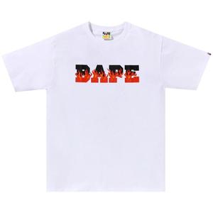Футболка BAPE Flame Bape Logo Tee, White/Red
