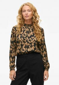 Блуза VILA MIT LANGEN ÄRMELN VISOFIE, Tan