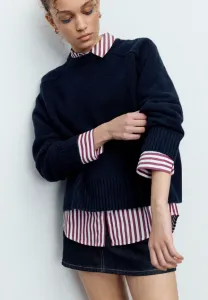 Мягкий джемпер Stradivarius, Mottled Dark Blue