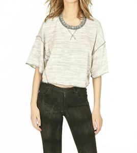 Vintage Havana Терморубашка в рубчик, светло-серый меланж