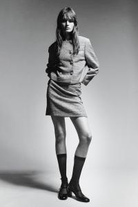 Мини юбка букле H&M, бежевый