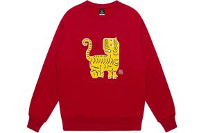 Толстовка унисекс с круглым вырезом, средней плотности Clot, красный