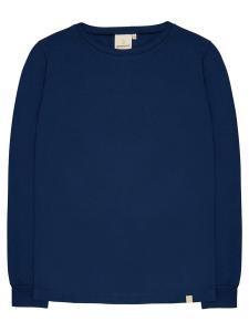 Пижамная рубашка greenjama Langarm-Shirt mit Woll-Anteil und Bündchen, темно-синий