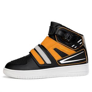 Swinsger Скользоустойчивые высокие велотуфли мужские черно-желтые, цвет Black Yellow