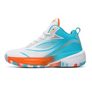 King Jinmai Скользоустойчивые мужские кеды белые с оранжевым, цвет White Moon Orange