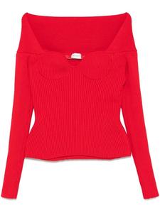 Топ-бюстье в рубчик Magda Butrym, красный