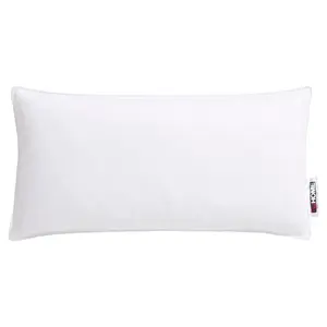 Моя подушка Federkissen RINA, подушка размером 40x80 или 80x80 см Наполнение: 90% перо, 10% пух Чехол: хлопок 1 шт., Подушка, Сделано в Германии, подходит для аллергиков (Nomite) My Home, белый