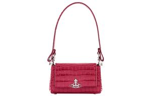 Vivienne Westwood Хаки кожаная сумка через плечо сумка-багет женская розовая