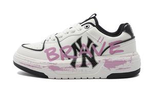 Кроссовки MLB Chunky Liner Skateboarding Shoes Unisex Low-top White/Bright Concord/True Red/Black, красный