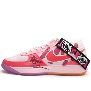Nike Кроссовки баскетбольные низкие мужские Pink устойчивые к истиранию