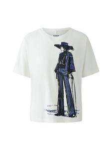 Футболка с изображением танцора в облаке Oui