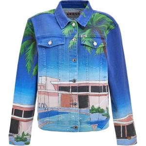 GUESS Джинсовая куртка женская F7KN Blue Lapel Moderate