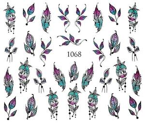 Водные наклейки для ногтей - №1068, Raisin