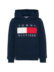Худи с флагом в стиле "наследие" Tommy Hilfiger Junior, синий