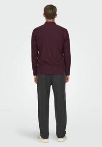 Рубашка NORMAL GESCHNITTEN KRAGEN Only & Sons, Бордо