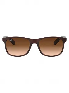 Солнцезащитные очки в квадратной оправе Ray-Ban, коричневый