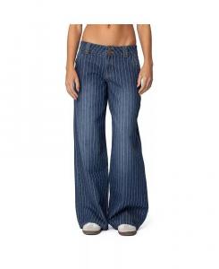 Женские джинсы Cory Striped Low Rise Edikted, синий