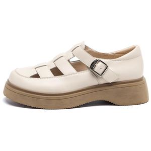 Босоножки Roman Sandals 4.5 см Женские AGSDON, Бежевый Абрикос