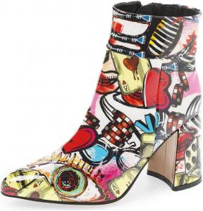 Женские ботильоны FSJ с остроконечным носком на высоком каблуке, глянцевая лакированная кожа, для вечеринок, размеры 4-15 США, Multicolored