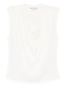 Топ с воротником-хомутом Vince, белый