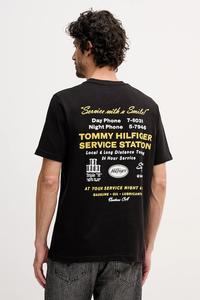 Хлопковая футболка Tommy Hilfiger, черный