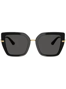 Солнцезащитные очки в квадратной оправе Dolce & Gabbana Eyewear, черный