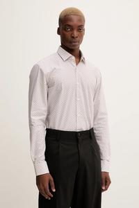 Хлопковая рубашка Hugo, белый