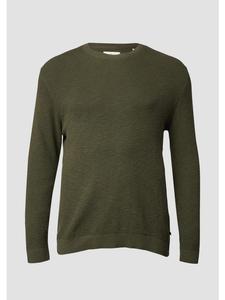 Вязаный свитер цвета 7938_оливковый s.Oliver