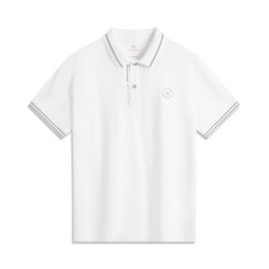 Мужская стандартная белая рубашка-поло LiNing