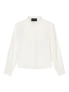 Рубашка с длинными рукавами Emporio Armani Kids, белый
