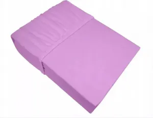 Простыня на резинке, плотная, трикотаж 100% хлопок 160х200 светло-фиолетовый Greno