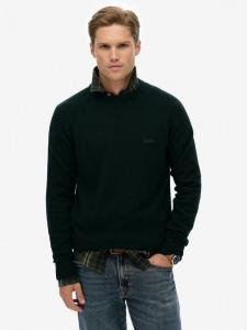 Шерстяной джемпер с круглым вырезом Superdry, Forest Green Marl