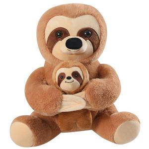 Очаровательная плюшевая кукла мама и малыш на дереве, высота 20см/30см, длина 20см Mise, светло-коричневый