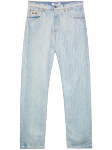 MSGM джинсы с декоративной строчкой, синий