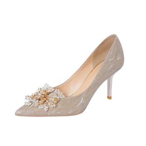 Женские туфли на высоком каблуке BIGTREE, Gold