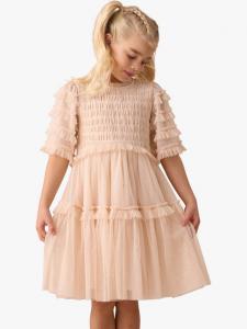 Детское бохо платье с декоративными элементами Angel & Rocket, Pink