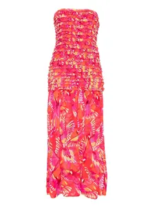 Платье миди Flying Birds FARM Rio, розовый