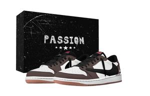 Jordan Трэвис Скотт X Air 1 винтажные баскетбольные кроссовки унисекс лоу-топ Black