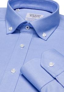 Рубашка Vincenzo Boretti tailliert, светло синий