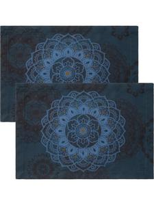 Erwin Müller Набор салфеток под тарелки, 2 штуки, синего цвета