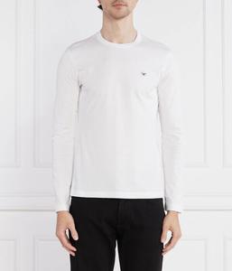 Лонгслив мужской Emporio Armani хлопковый однотонный, белый
