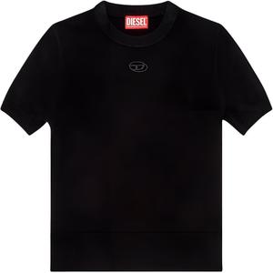 Футболка M Arga с вышитым логотипом DIESEL, черная