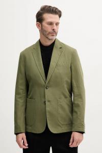 Жакет с добавлением льна United Colors Of Benetton, зеленый