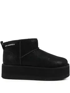 Термоботильоны на платформе Karl Lagerfeld, черный