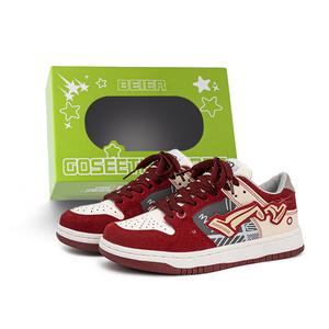 BEIER Низкие скейтерские кроссовки унисекс черные, цвет Black